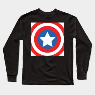 American Superhero Mask, Design, Vector, Artwork Long Sleeve T-Shirt